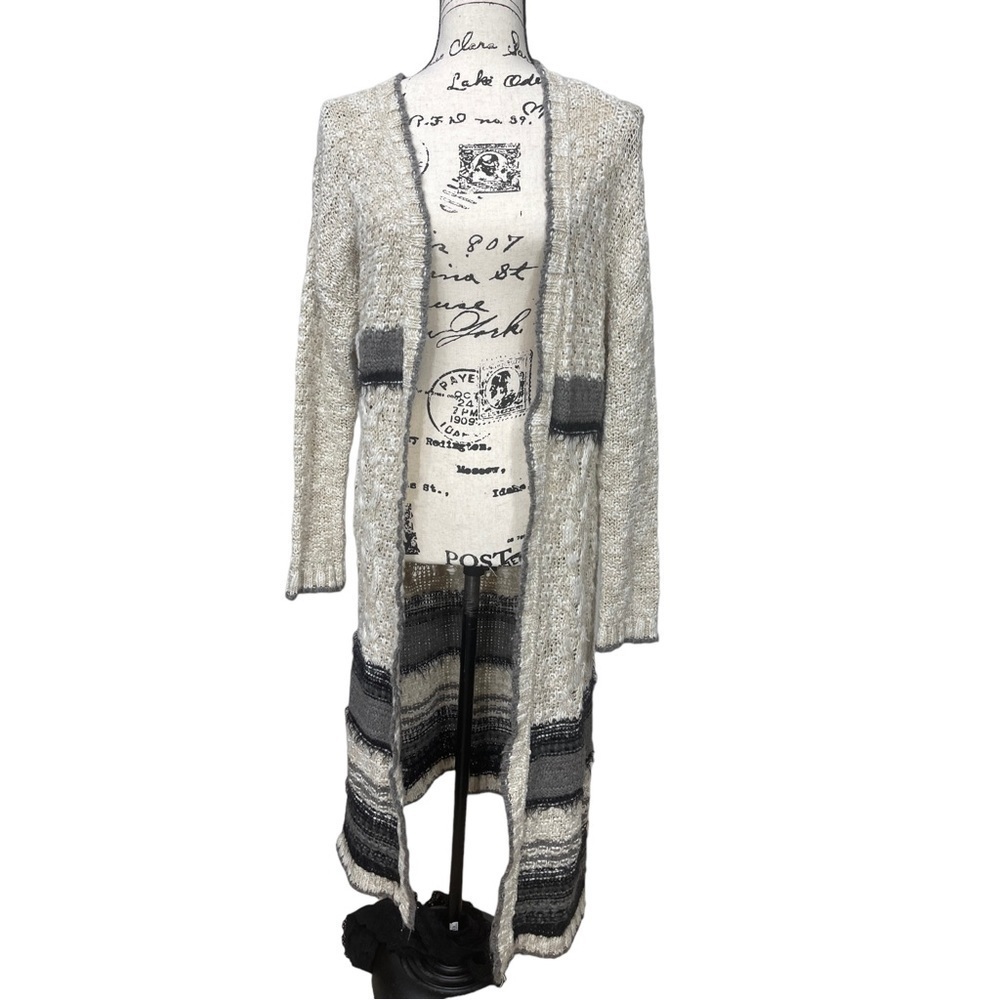 Urban Outfitters-Ecote Longline Slubby Cardigan Size Small - Picture 3 of 11